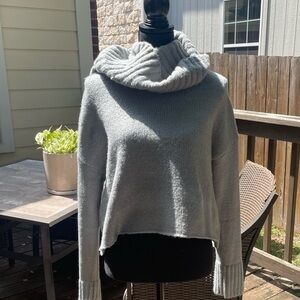 Women’s Cowl Neck Baby Blue Kendall + Kylie Sweater *NEW* with tags size L